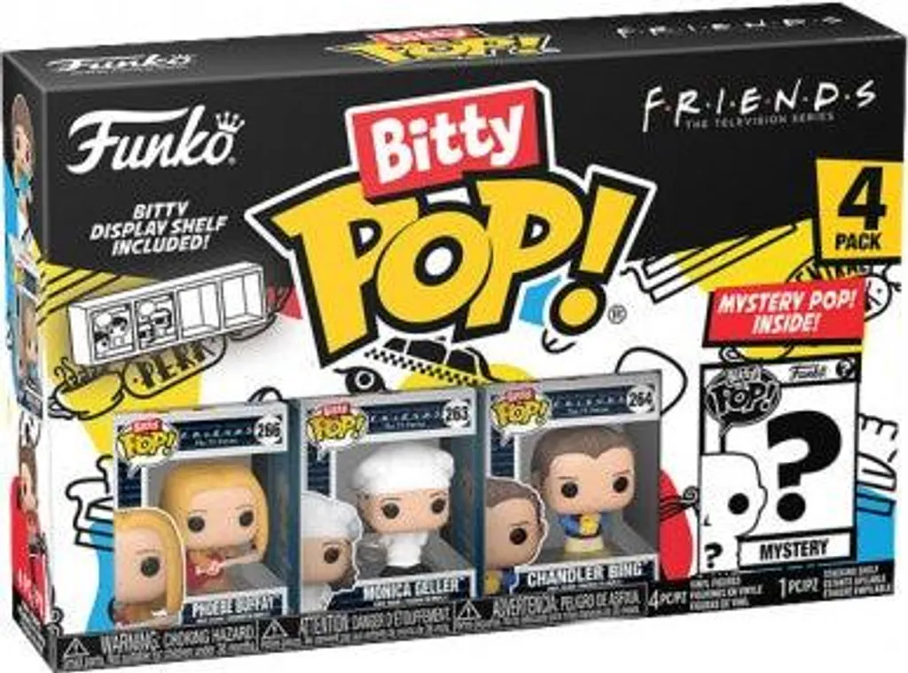 Mini Figurines Bitty Pop Friends Phoebe avec Boîtes Empilables de 2,5cm