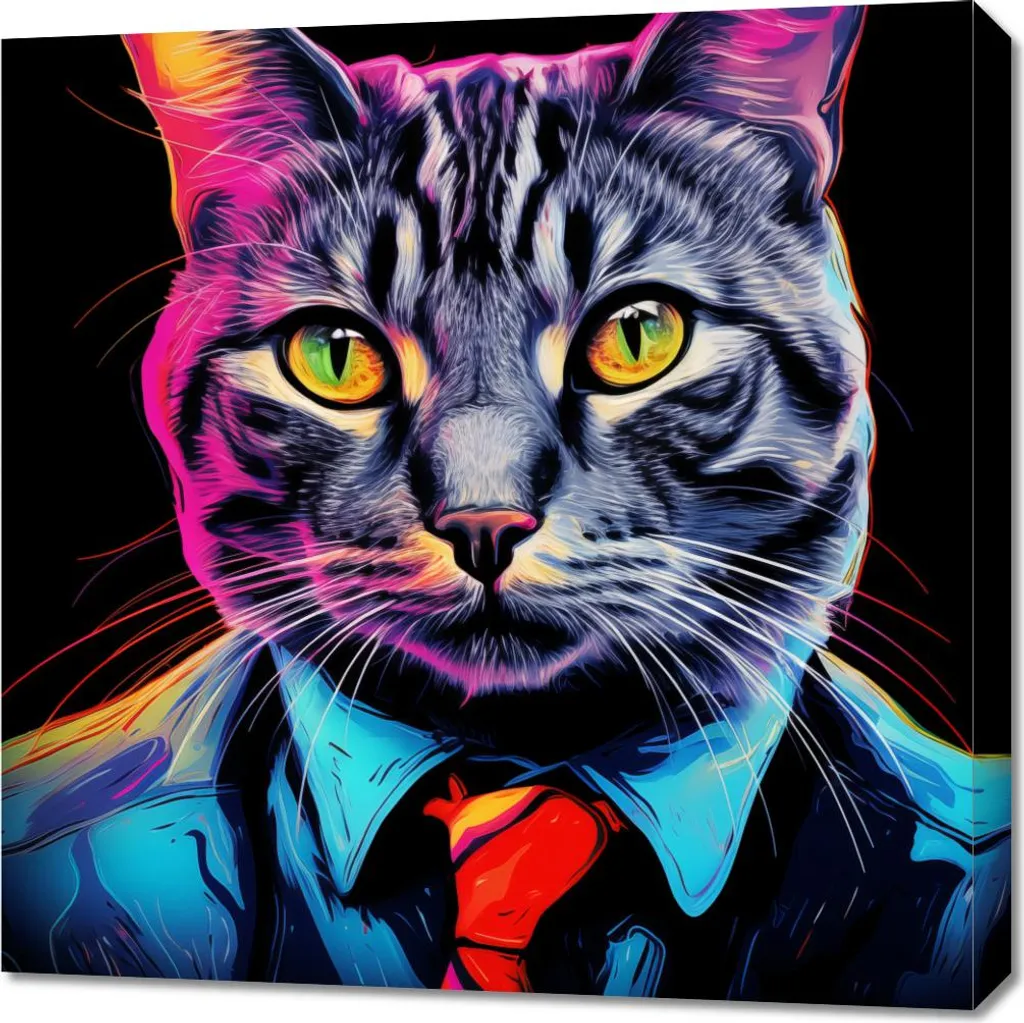 Image Magasin Coloré 70x70 cm : Idéal pour Décorer un Bureau ou Loft