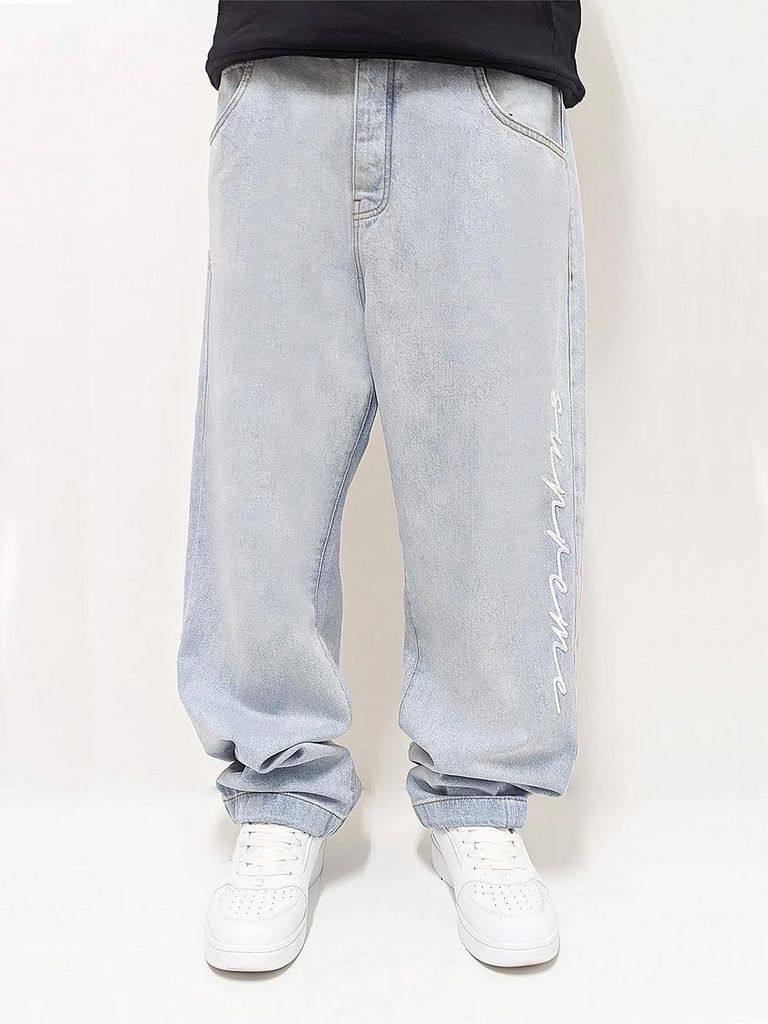 DADA Supreme Supreme Baggy Jeans mit Supreme-Stickerei Produktbild 