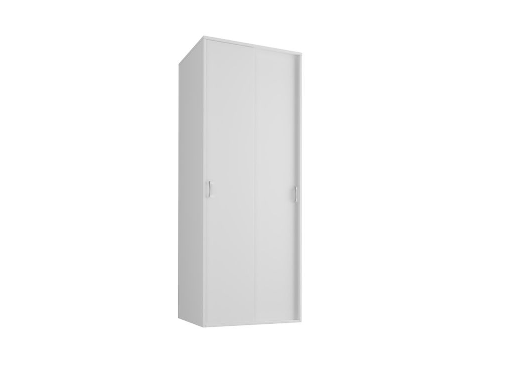 Szafa przesuwna do garderoby, 70 cm, 2 drzwi, U-70P BIAŁA Zdjęcie produktu 