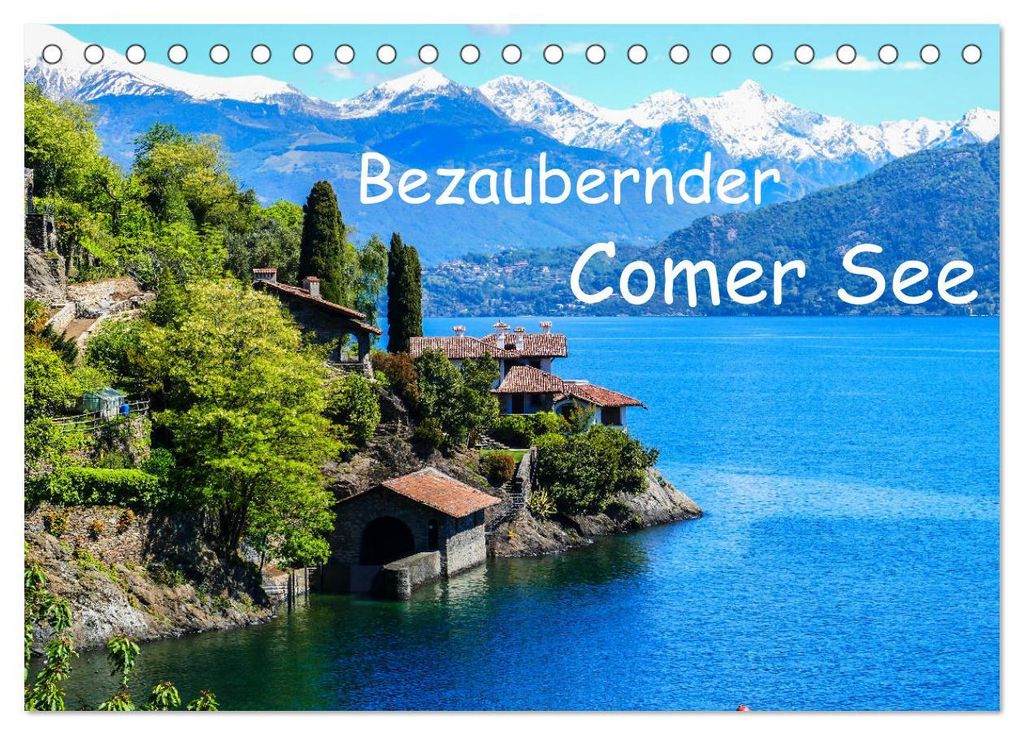 Bezaubernder Comer See (Tischkalender 2027 DIN A5 quer), CALVENDO Monatskalender
