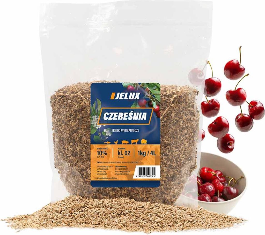 Uzené dřevěné štěpky třešeň KL02 1kg Obrázek produktu 