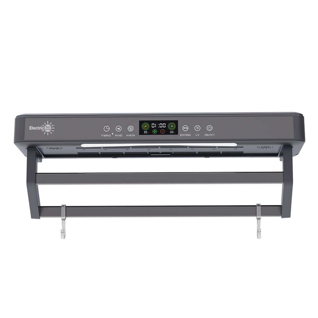 Handtuchtrockner mit UV-Sterilisator, Bad oder Küche, Wandmontiert, 60cm, 450W, ElectricSun PREMIUM Grau