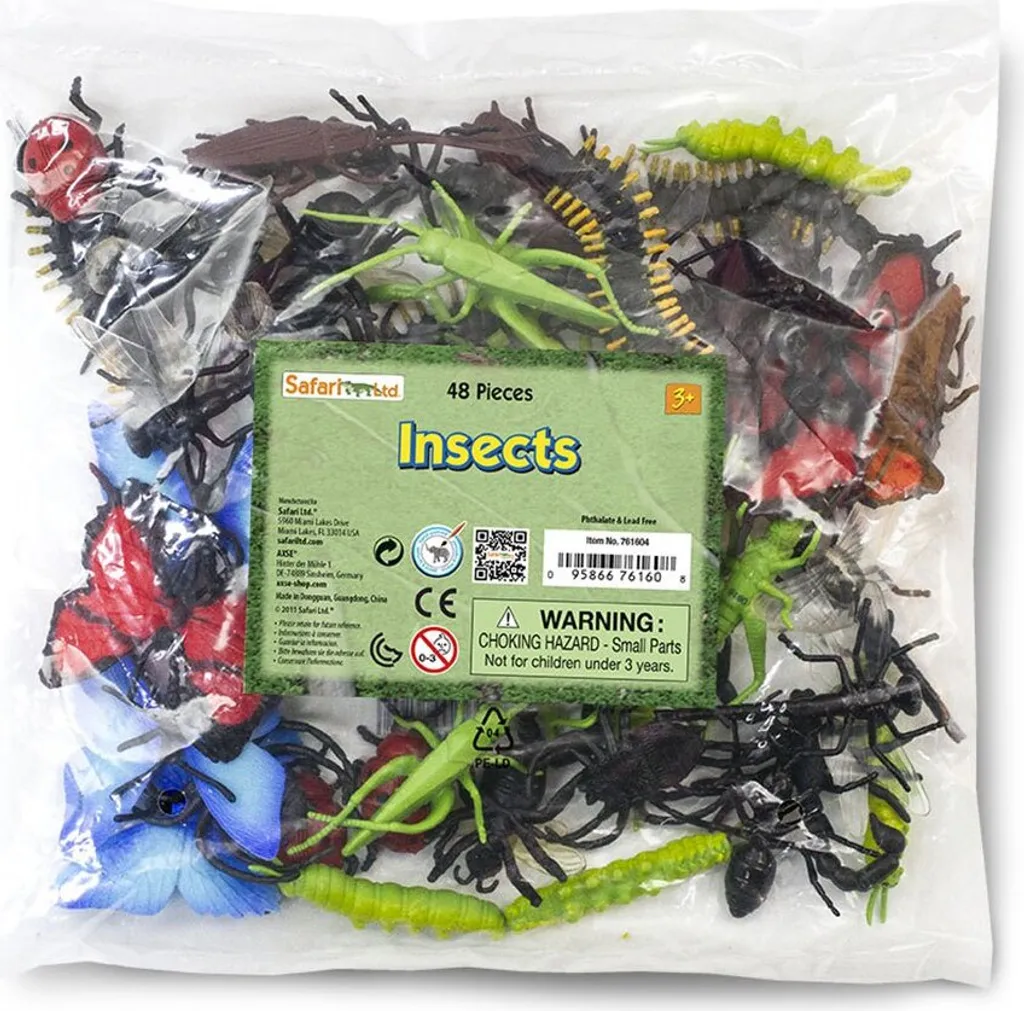 Lot de Mini Figurines Insectes Safari Ltd - Jouet Éducatif pour Enfant