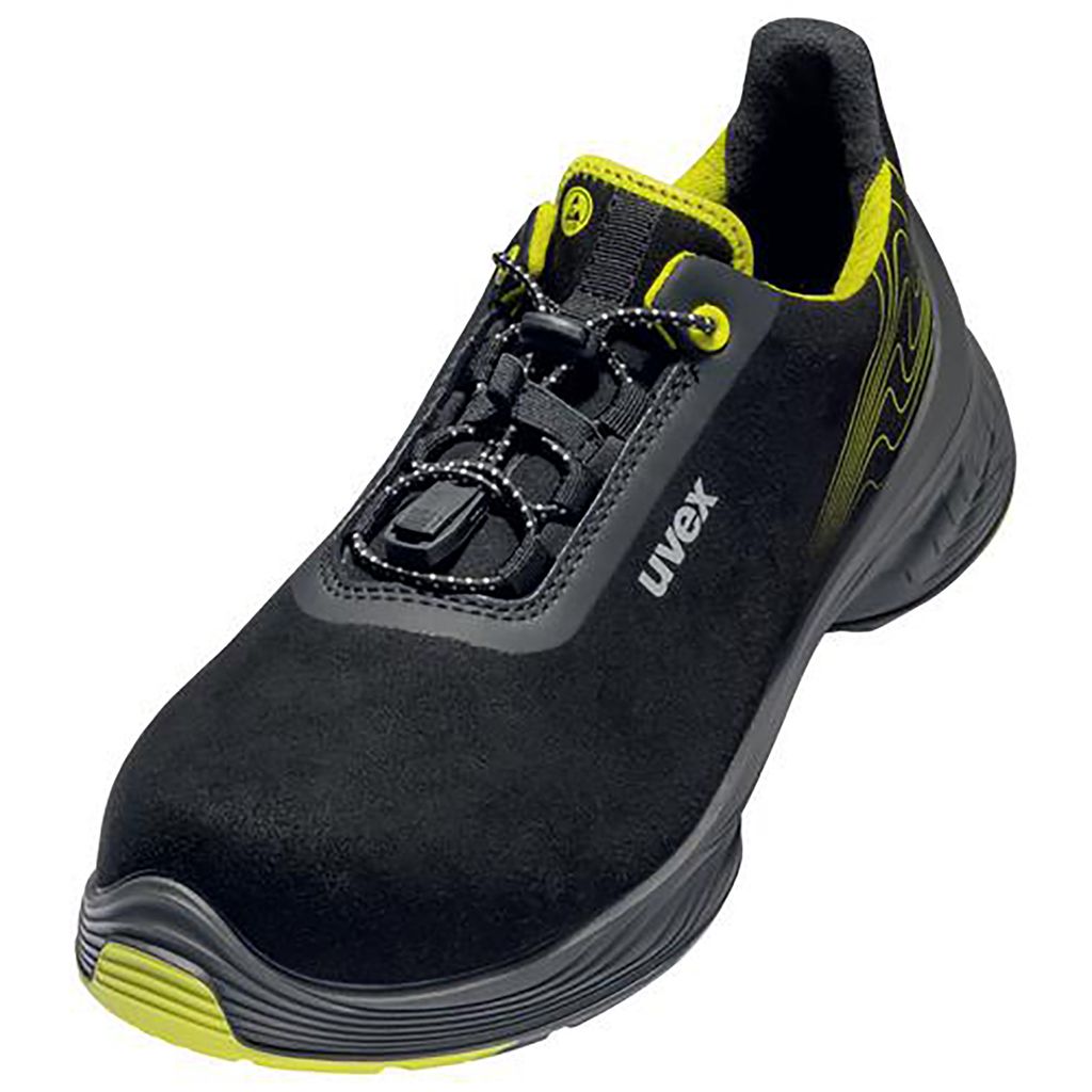 uvex 1 G2 Halbschuhe S2 schwarz, gelb Weite 14 Gr. 39