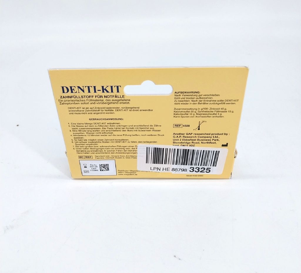 Dr. Denti Kit Zahnfüllung ausgefallene Plomben Orange 3 g Produktbild 