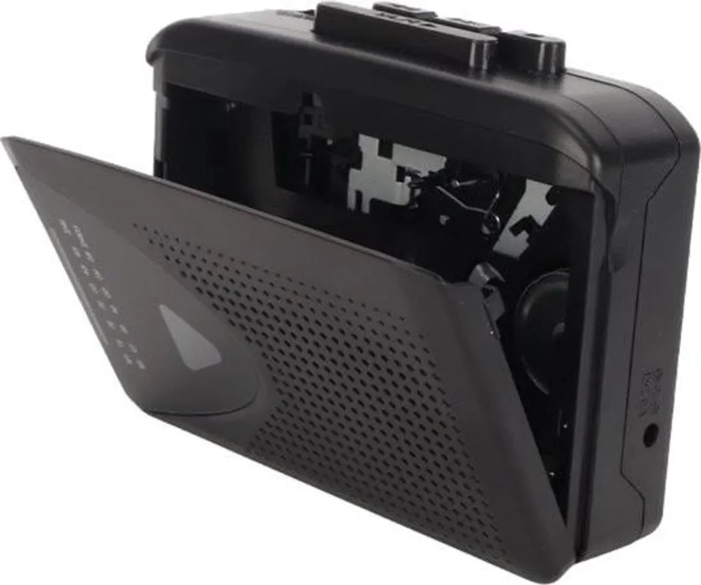 Lecteur cassettes stéréo avec Radio AM FM et conversion USB MP3 noir