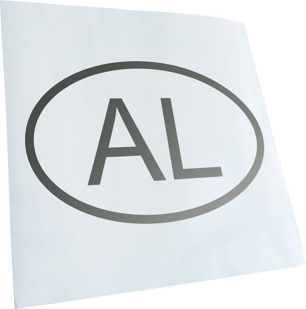 Kiwistar - Autoaufkleber - Albanien AL Heckscheibe - Aufkleber für Auto Kfz Fahrrad, LKW, Truck Mofa