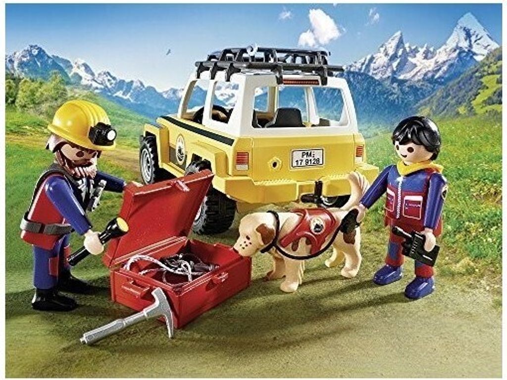 PLAYMOBIL 9128 - Bergretter-Einsatzfahrzeug Produktbild 6