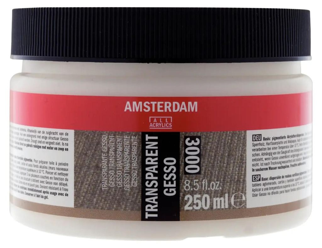 Amsterdam 2417300, Transparent, Acryl-Grundierung, Paste, 250 ml, 1 Stück(e)