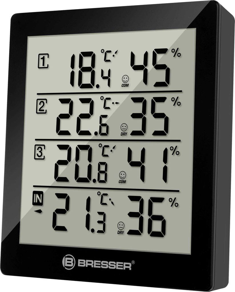 Bresser Temeo Hygro Quadro - Termoigrometro - digitale - Immagine del prodotto 