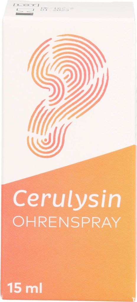Cerulysin Ohrenspray zur regelmäßigen Reinigung des Ohres, 15 ml Lösung