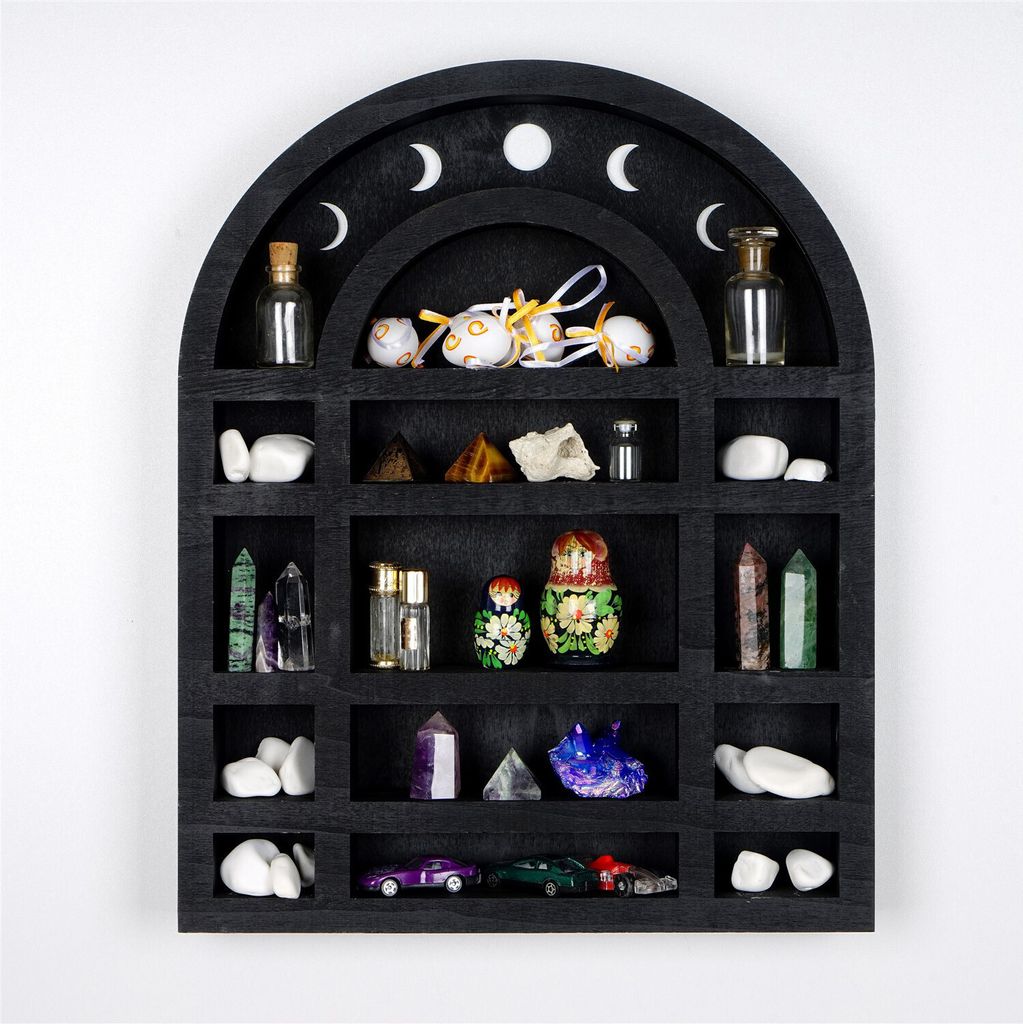 Wallity, Almıla- EVL1282, Schwarz, Sonstige Wohndekorationen, 38 x 6 x 48 cm, 100% hölzern