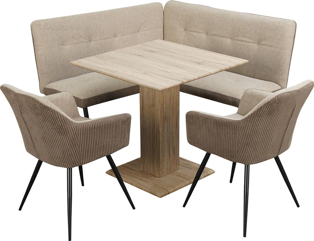 Sitzgruppe Taupe/Cord Joschka