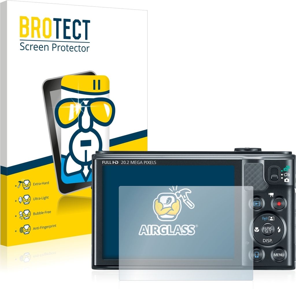 BROTECT Schutzglas für Canon PowerShot SX610 HS Schutzfolie Panzer Folie Glas Display Schutz klar