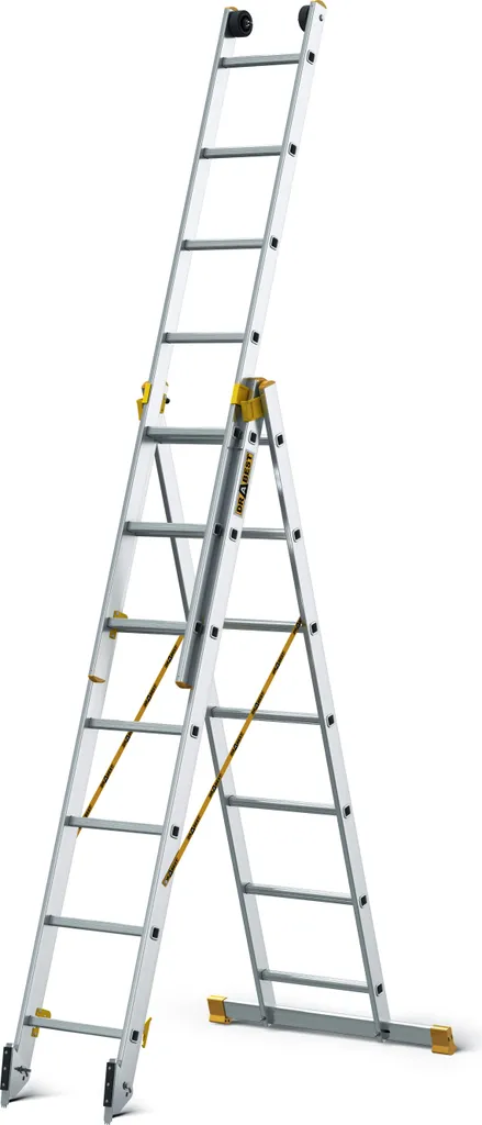 Échelle 3x7 marches Drabest sécurisée pour éviter les chutes en hauteur