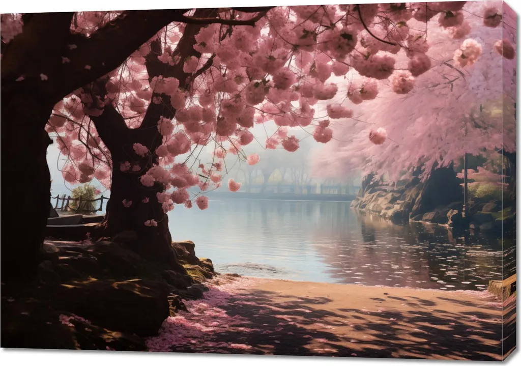 Quadro Zen Sakura 100x70 - Energia Positiva per la tua Casa