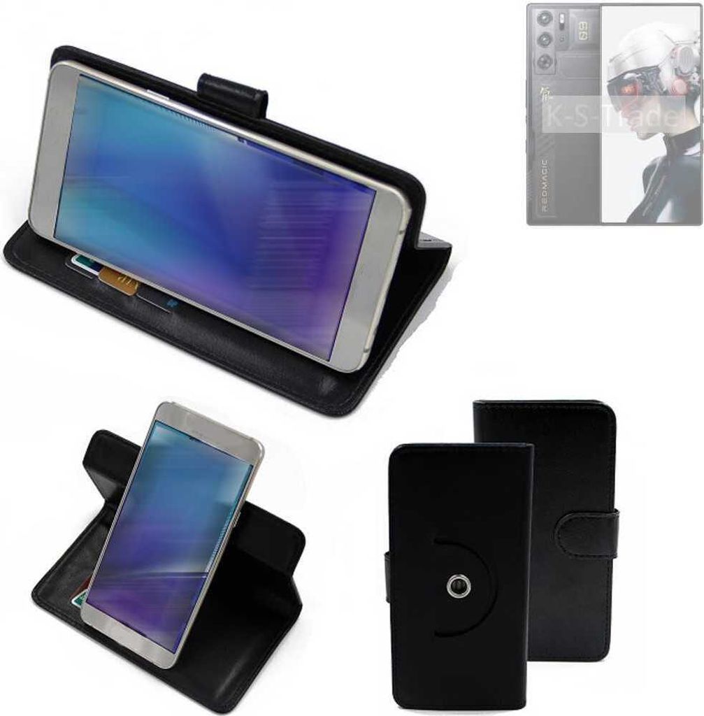 K-S-Trade Case Schutzhülle Handyhülle kompatibel mit Nubia Redmagic 9 Pro Flipcase Smartphone Cover Handy Schutz Tasche Klapphülle Walletcase
