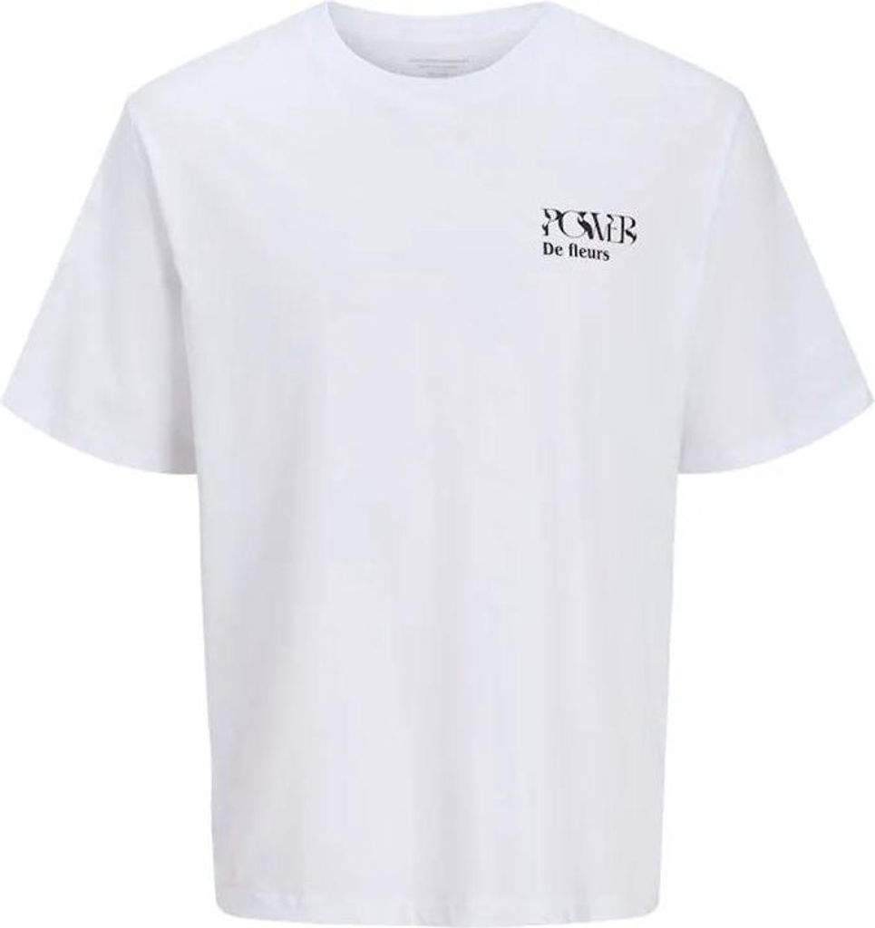 Jack & Jones Bradley Fleur Kurzarm-t-shirt Weiß XL Herren Weiß XL