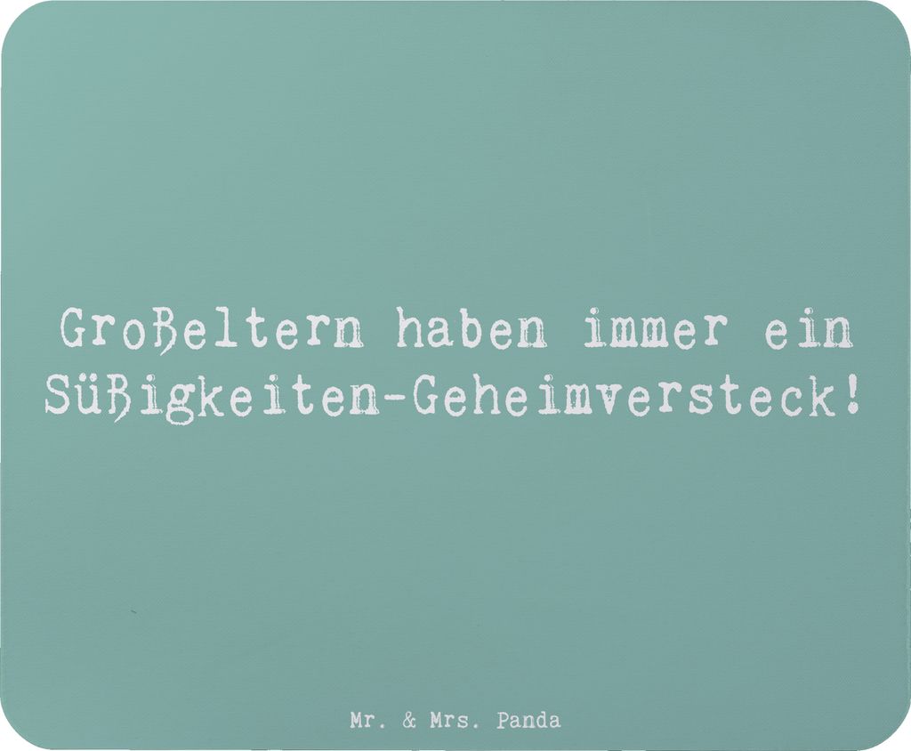 Mr. & Mrs. Panda Mauspad Spruch Großeltern Süßigkeiten - Meeresbrise - Geschenk, Weisheit, Mousepad, Generationen, Jubiläen, mausteppich, Weihn...