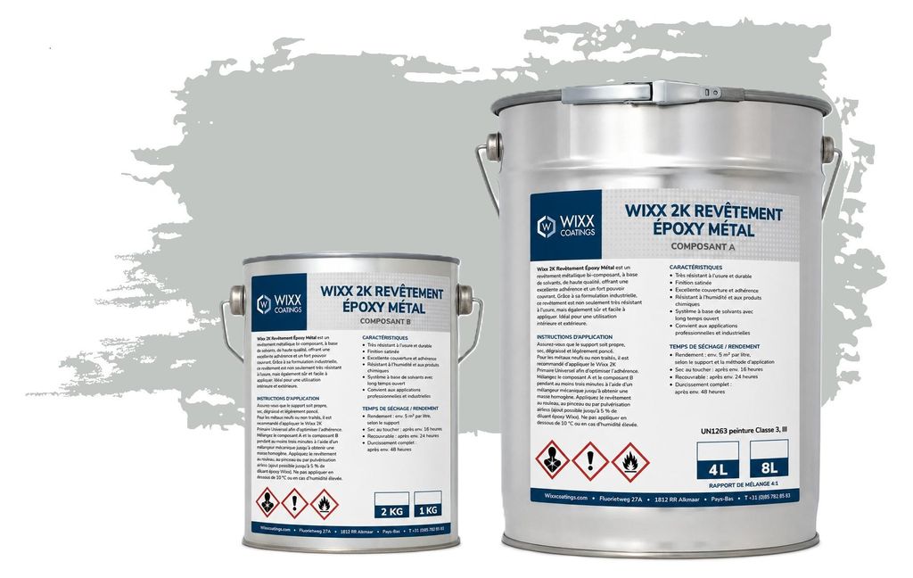 Wixx 2K Revêtement Époxy Métal - RAL 7035 | Gris clair - 5L Image du produit 