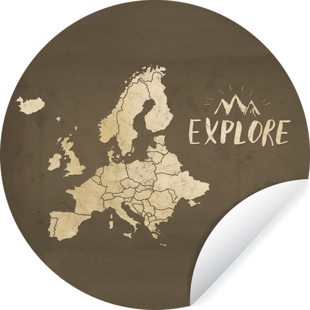 MuchoWow - Mauerkreis - Wand Bilder - Wandsticker - Wohnzimmer Dekoration - Dekoration für die Wände - Aluminium - Babyzimmer