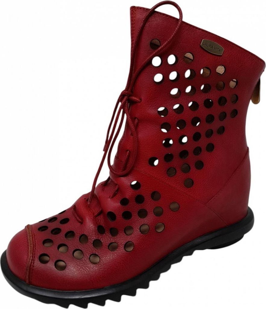 Laura Vita Lara Vita Sommerstiefel Schnürstiefel Rot Produktbild 