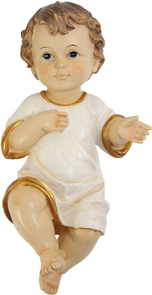 FADEDA Jesuskind mit Hemd  / Höhe:16 cm / handbemalt / Produktbild 
