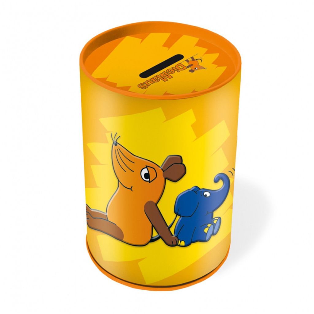 Spardose Maus & Elefant 11cm Metall, Trötsch Verlag Produktbild 