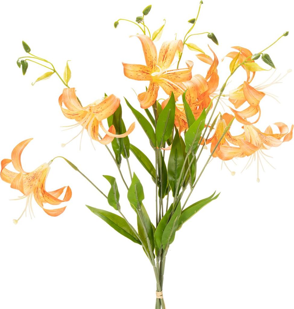 Elegante Kunstblumen Lilien für Hochzeitsdekoration und festliche Arrangements, 4 Stück