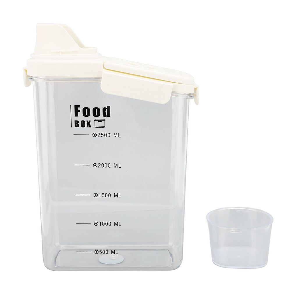 Müslibehälter mit Ausgießer, ergonomischem Griff, Deckelskala, Zeitschaltuhr, luftdicht und feuchtigkeitsbeständig, 2800 ml