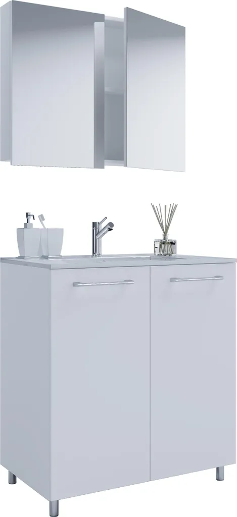 Meuble Lavabo VCM Badinos SC : Fini le Désordre dans la Salle de Bain
