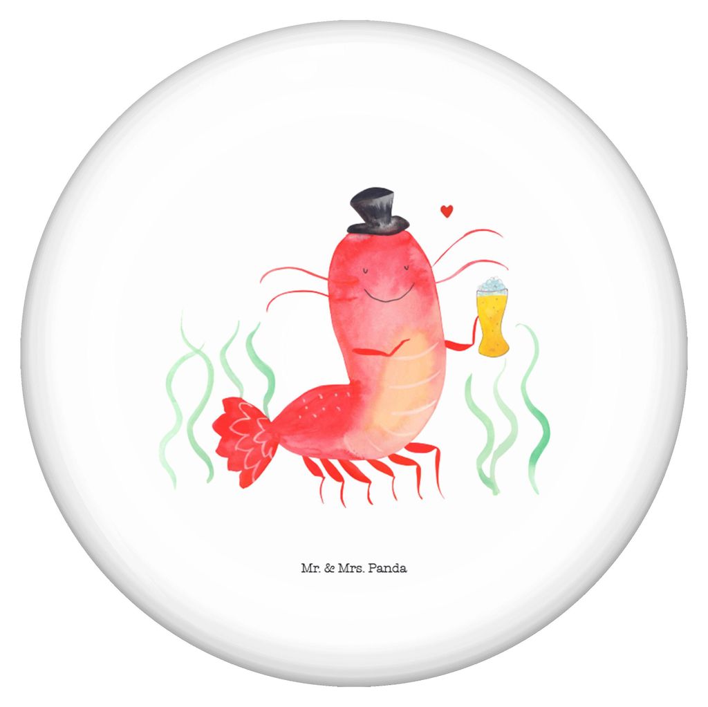 Mr. & Mrs. Panda Button Hummer Weizen - Weiß - Geschenk, Garnelen, Meerestiere, Plakette, Ansteck Pin, Anstecker, Kochen, Bier, Gasthaus, Wirtscha...