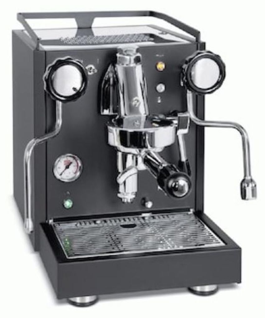 Quick Mill Rubino schwarz Siebträger Espressomaschine Produktbild 