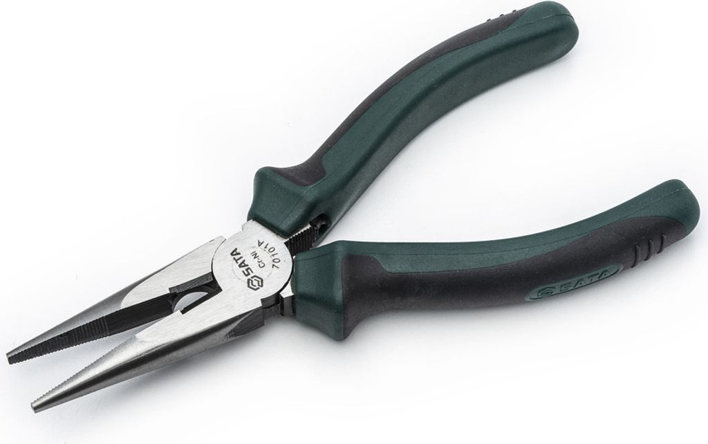 SATA Flachrundzange mit Schneide, 165 mm ST70101AST (Storchschnabelzange)