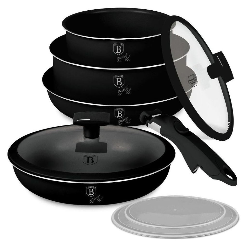 Berlinger Haus BH8257 Mattschwarzes Kochgeschirr-Set Produktbild 