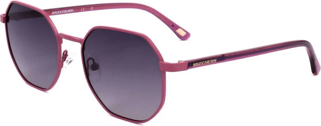 Skechers SE6288 76H 54: Occhiali Sole Design Geometrico Fucsia Opaco