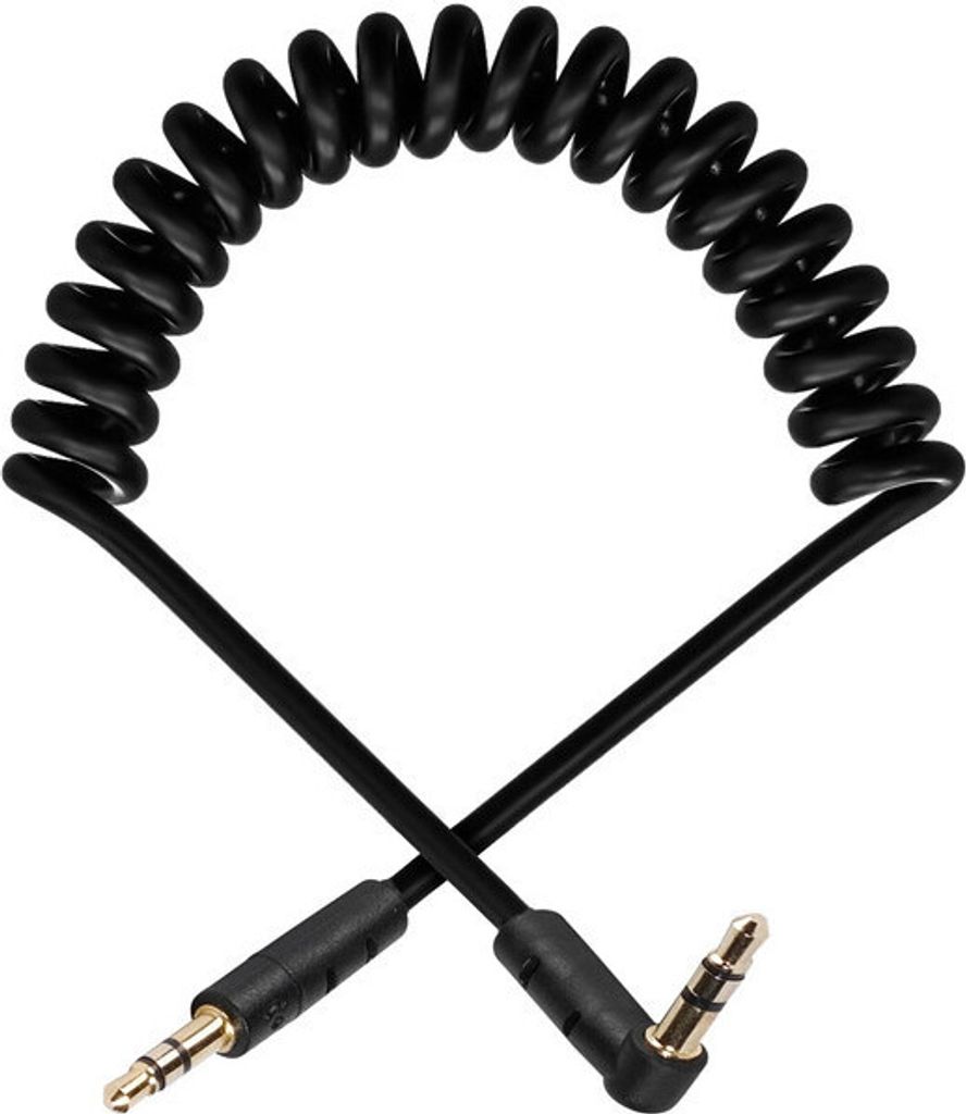 Klinkenverbindung stereo, Spiralkabel, 0,75m (46206)
