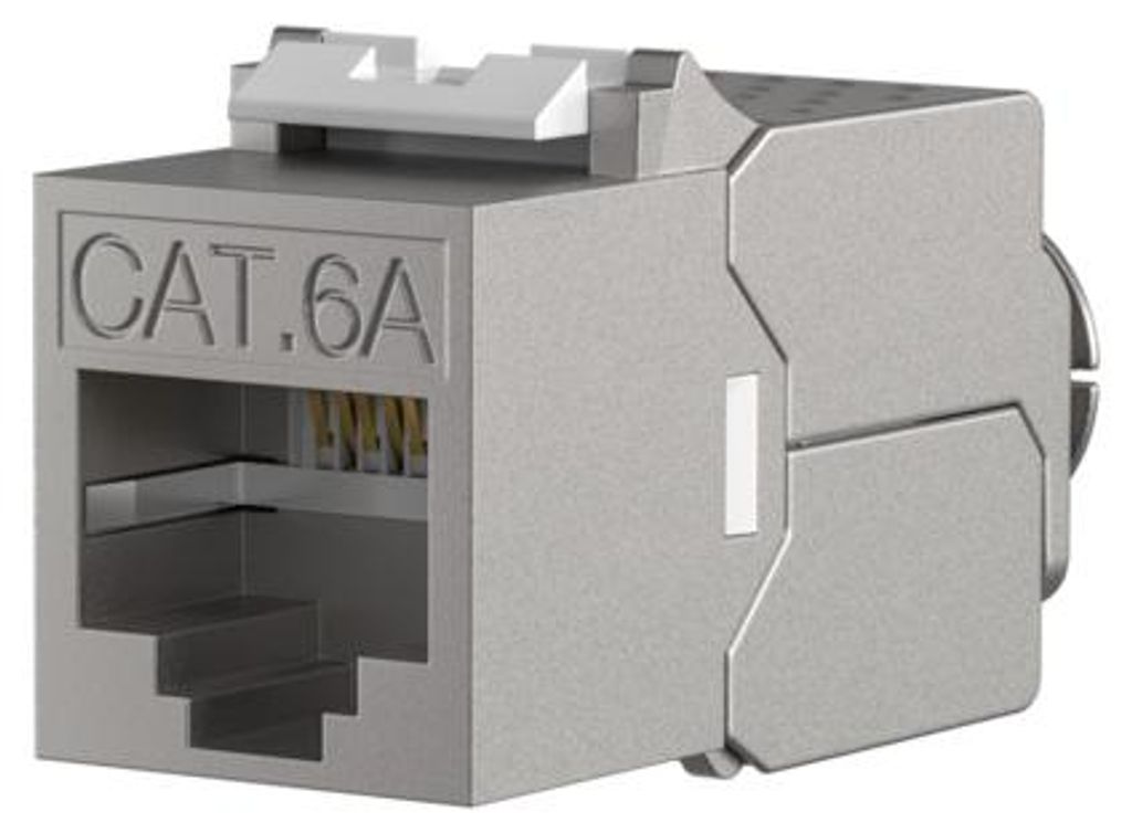 EFB Keystone Cat6A/RJ45/10GE Slim, Metall, Werkzeugfrei