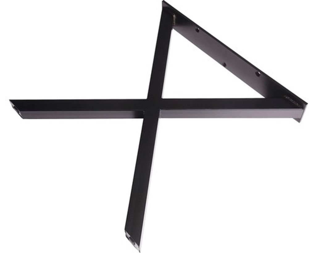 Dieda Tischbein X-Form schwarz Maße: 71,0 x 70,0 x 10,0 cm