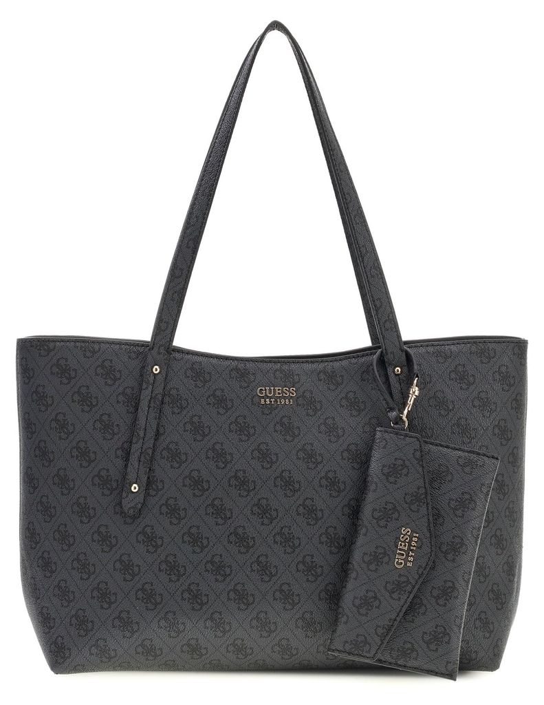 Guess - Sac cabas zippé "Brenton" (logo noir) Image du produit 
