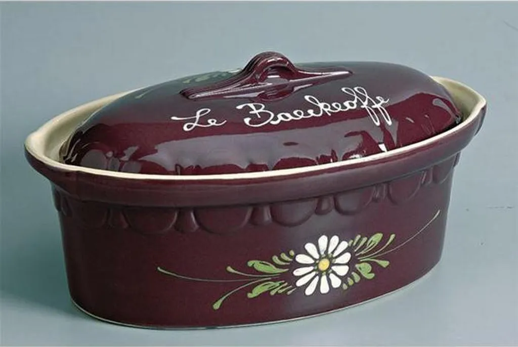 Mijoteuse Ovale 40cm pour Baeckeoffe Traditionnel Coloris Aubergine N°7
