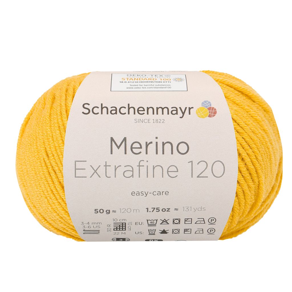Schachenmayr Merino Extrafine 120, 50g medová ručná Obrázok produktu 