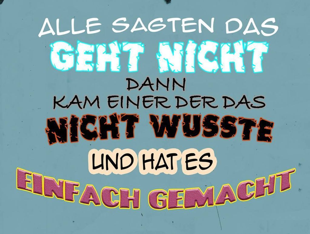 vianmo Holzschild 30x40 cm alle sagten das geht nicht dann