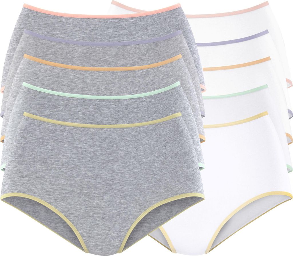 PETITE FLEUR Taillenslip grau-meliert, weiß Größe 44/46 Produktbild 