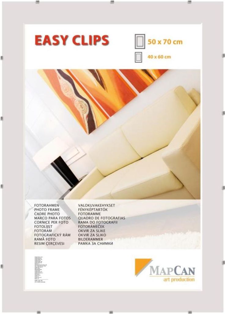 Cliprahmen Easyclips Normalglas 50 x 70 cm
