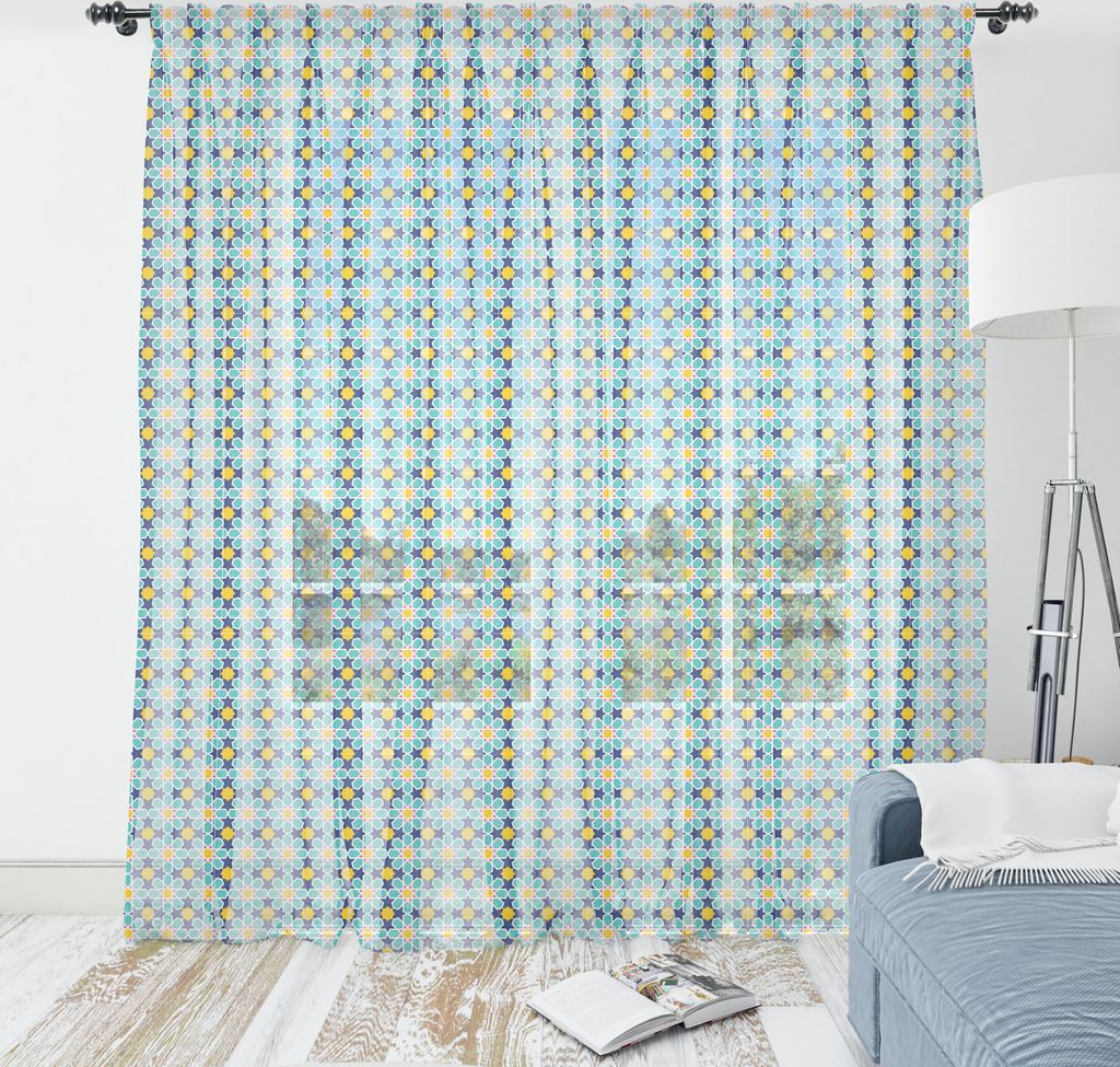 ABAKUHAUS Abstrakt Wandteppich, Eastern Inspired Traditionelle Motive und Formen, Wohnzimmer Schlafzimmer seidiges Satin Wandtuch, 220 cm x 274 cm,...