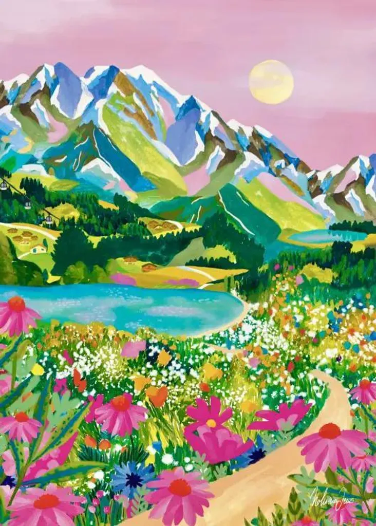 Puzzle Relaxation Montagne Alpes 500 Pièces pour Soirée Cocooning Zen
