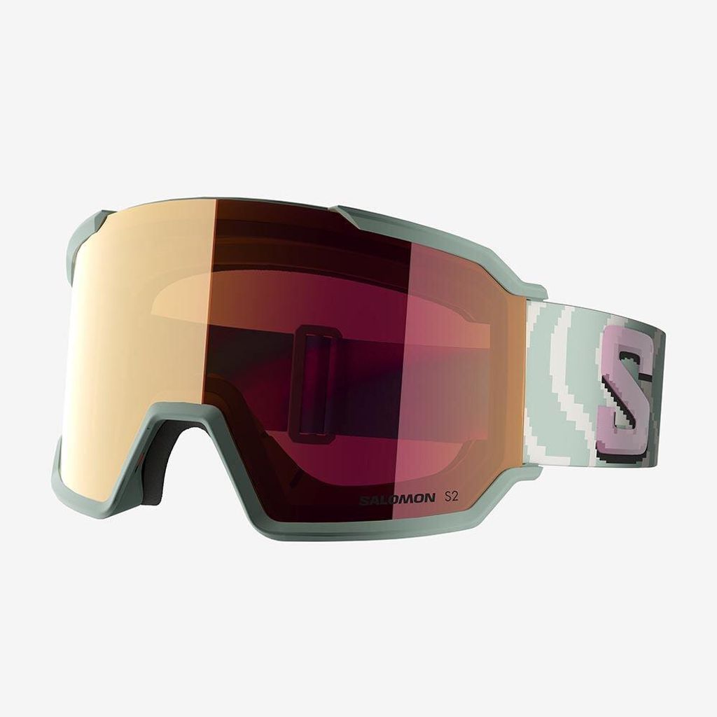 SALOMON Brille S/View 3 ICEBERG GREEN/RUBY Einheitsgröße