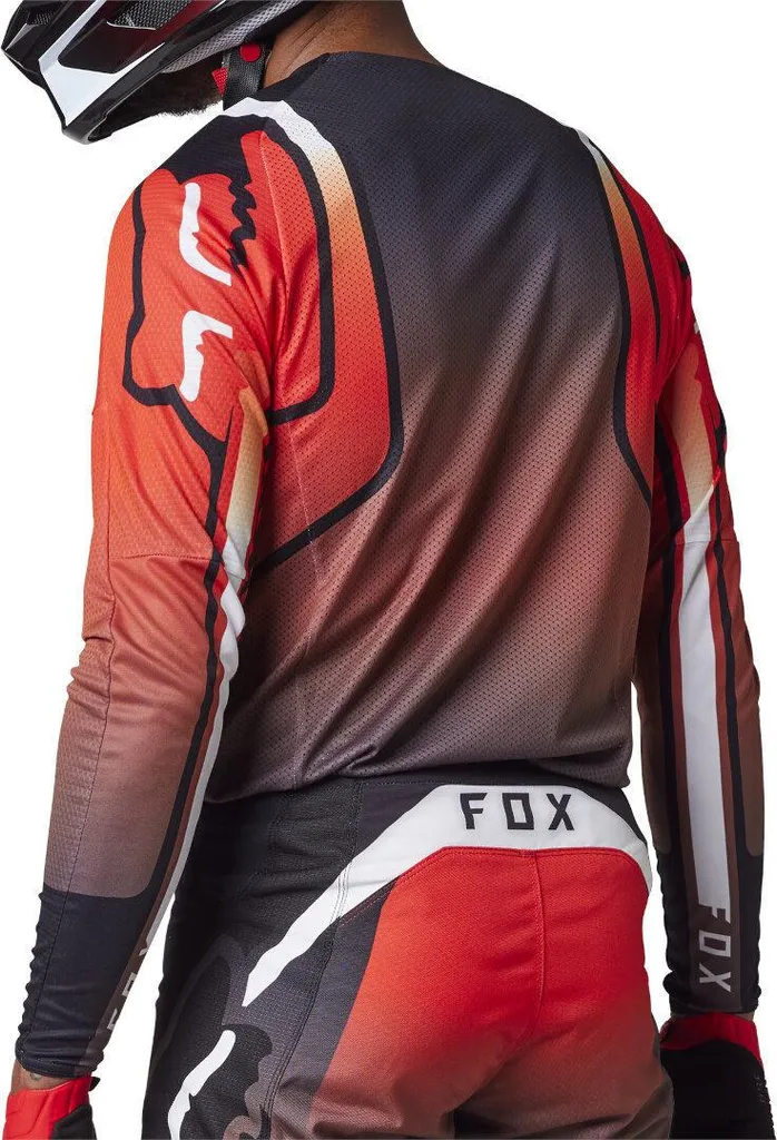 Maillot FOX 360 Vizen Respirant Rouge Noir S avec Ventilation Optimale